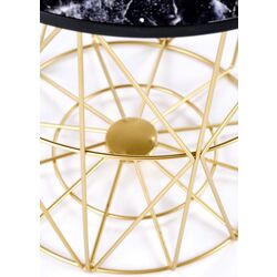 Masa pentru reviste Halmar Harissa G (Gold/Black Marble) Thumb