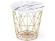 Masa pentru reviste Halmar Harissa G (Gold/White Marble)