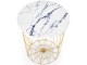 Masa pentru reviste Halmar Harissa G (Gold/White Marble)