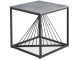 Masa pentru reviste Halmar Infinity 2 Square (Gray Marble/Black)