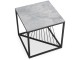 Masa pentru reviste Halmar Infinity 2 Square (Gray Marble/Black)