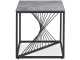 Masa pentru reviste Halmar Infinity 2 Square (Gray Marble/Black)