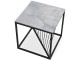 Masa pentru reviste Halmar Infinity 2 Square (Gray Marble/Black)