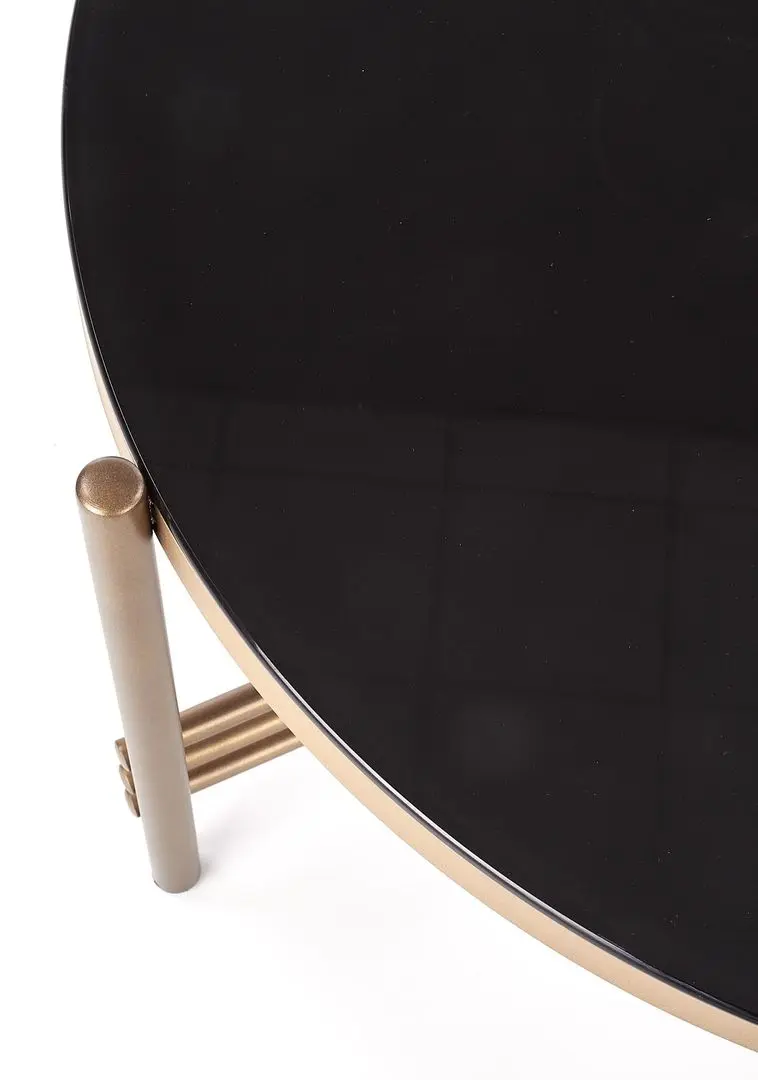 Masa pentru reviste Halmar Ismena (Black/Gold) - 4