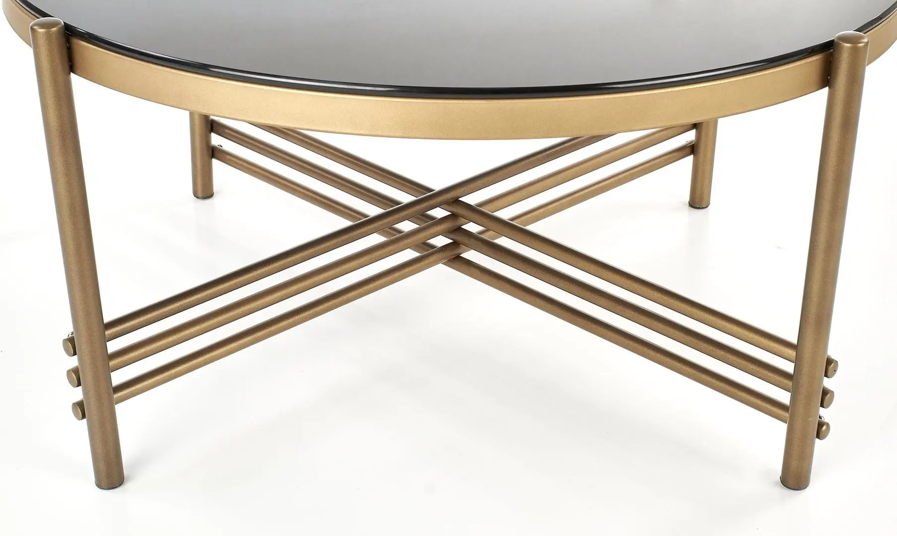 Masa pentru reviste Halmar Ismena (Black/Gold) - 3