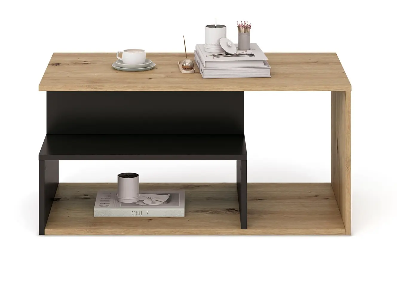 Журнальный столик Halmar Iva (Artisan Oak/Black)