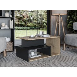 Журнальный столик Halmar Iva (Artisan Oak/Black)