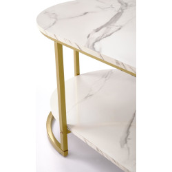 Masa pentru reviste Halmar Kalua (White Marble/Gold) Thumb
