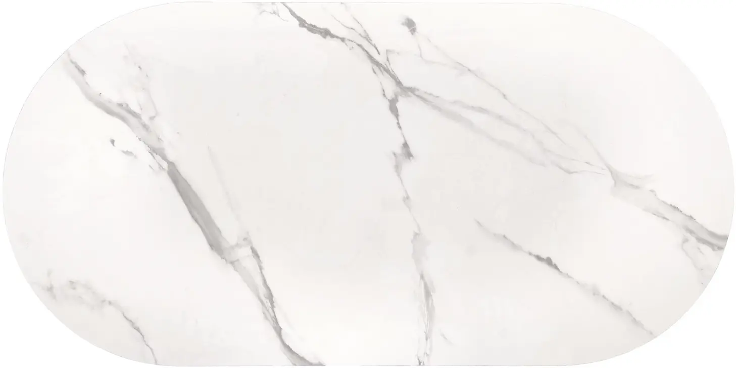 Masa pentru reviste Halmar Kalua (White Marble/Gold) - 7