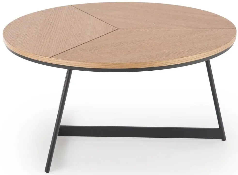 Masa pentru reviste Halmar Karida (Natural Oak/Black)