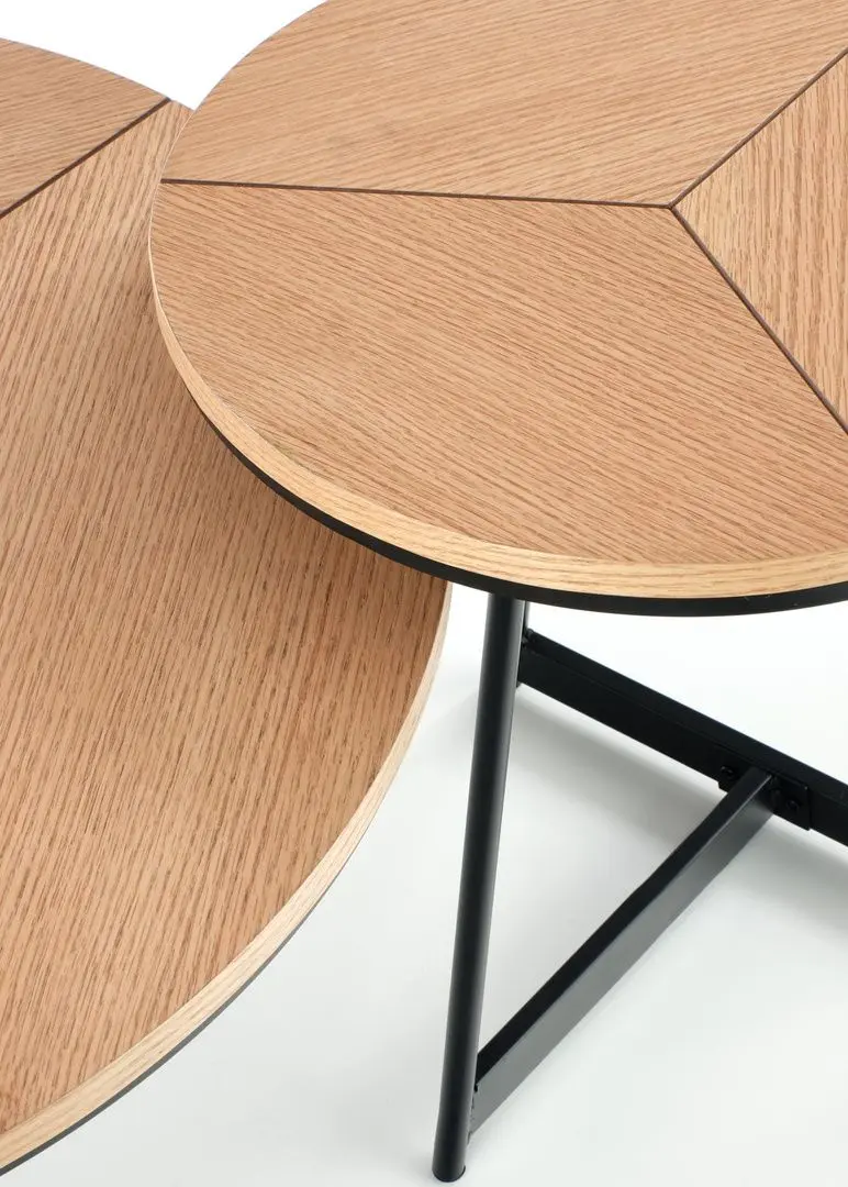 Masa pentru reviste Halmar Karida-S (Natural Oak/Black)