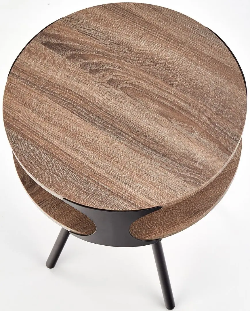 Журнальный столик Halmar Kirby (Black/Sonoma Oak Dark) - 3