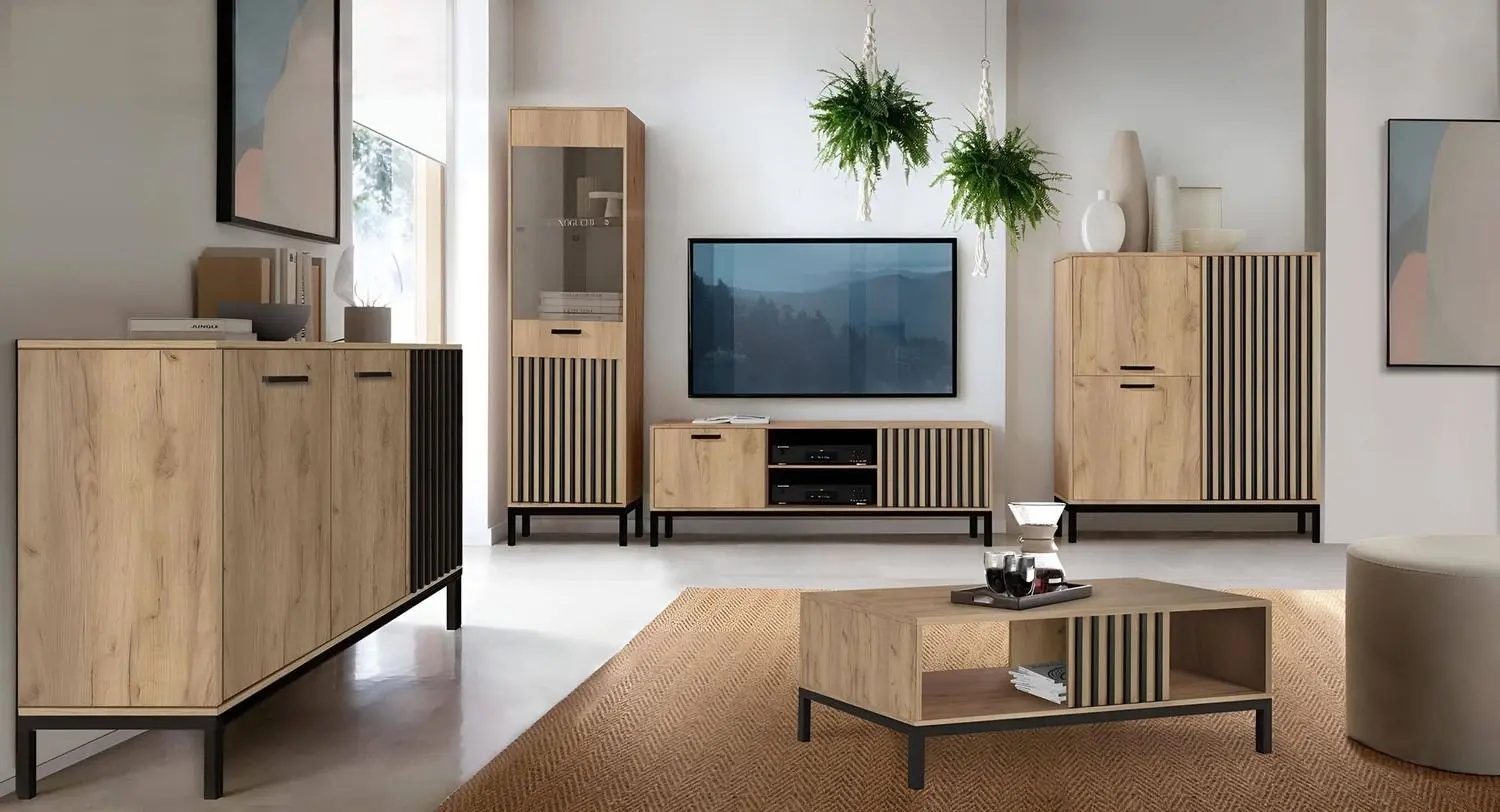 Журнальный столик Halmar Lamino LAW-1 (Craft Oak/Black)