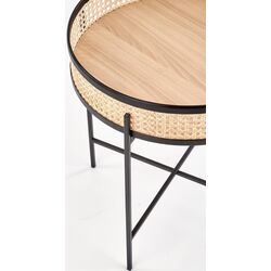 Masa pentru reviste Halmar Lanipa (Black/Natural Rattan) Thumb