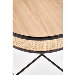 Masa pentru reviste Halmar Lanipa (Black/Natural Rattan) Thumb