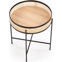 Masa pentru reviste Halmar Lanipa (Black/Natural Rattan) Thumb
