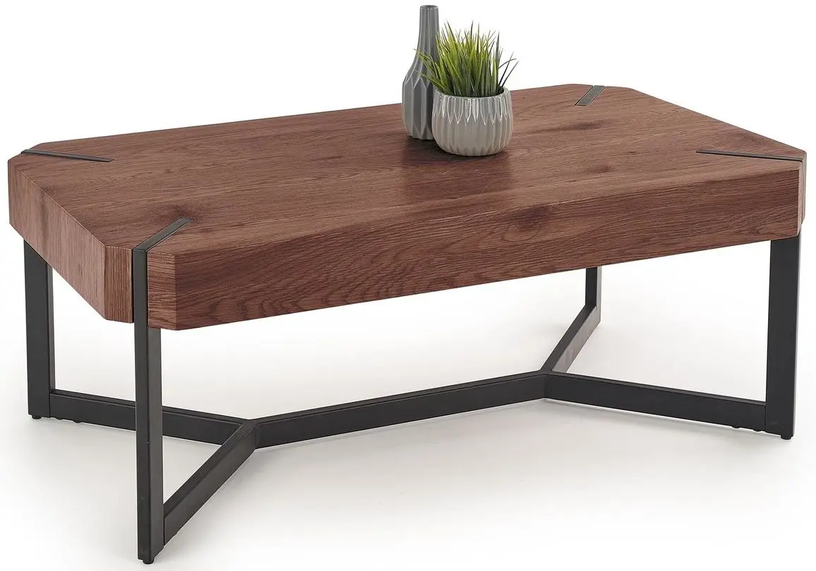 Журнальный столик Halmar Lavida (Walnut/Black)