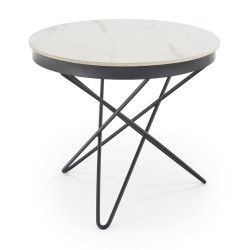 Masa pentru reviste Halmar Leila 2 (White Marble/Black) Thumb