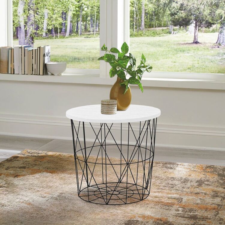 Журнальный столик Halmar Mariffa (White/Black)