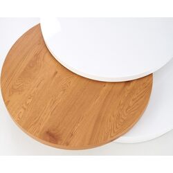 Masa pentru reviste Halmar Michelle (White/Golden Oak) Thumb