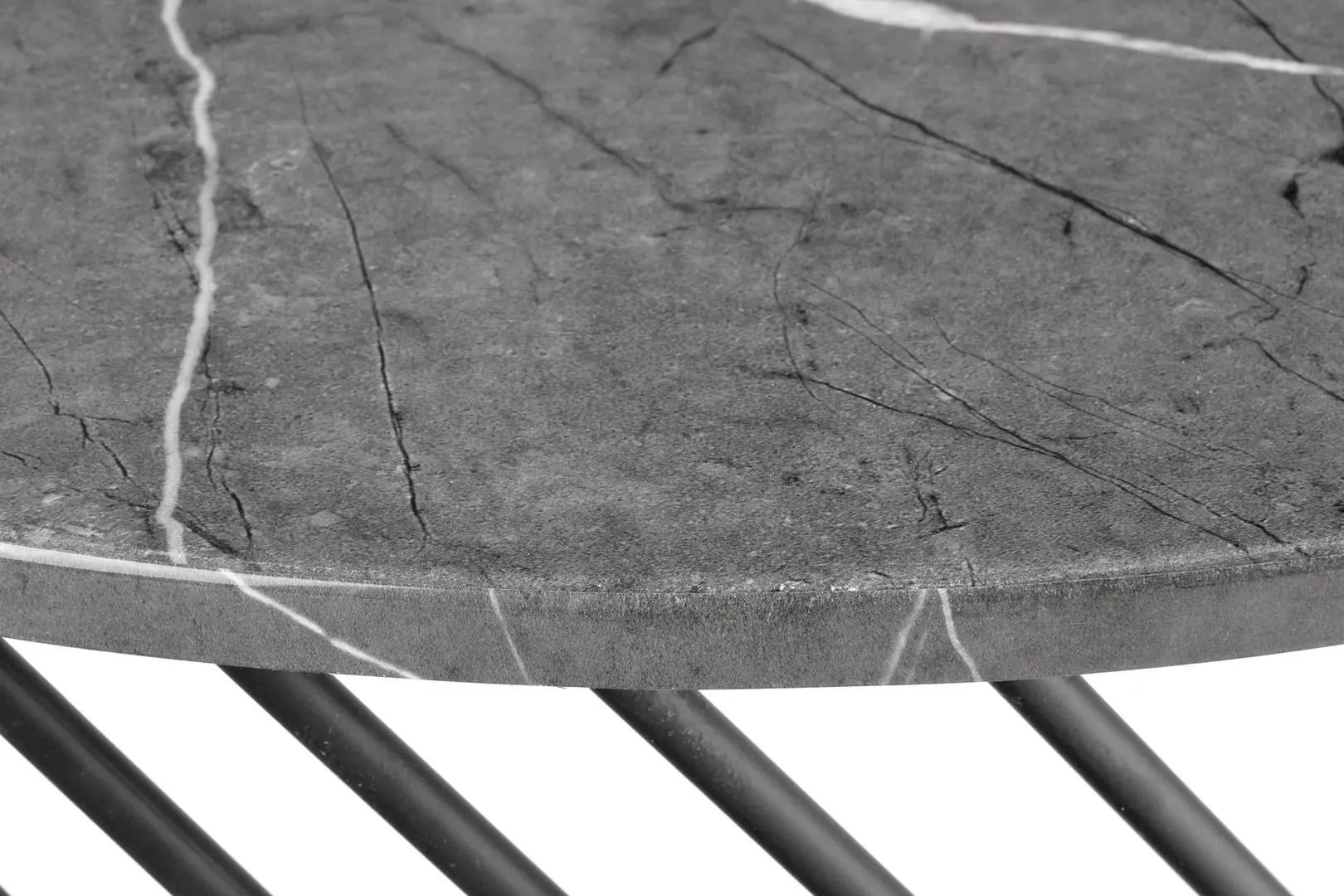 Masa pentru reviste Halmar Minerwa (Gray Marble/Black) - 2