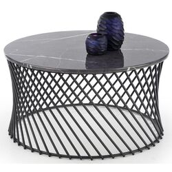 Masa pentru reviste Halmar Minerwa (Gray Marble/Black) Thumb