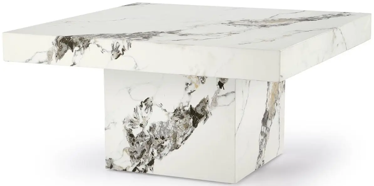 Masa pentru reviste Halmar Monolit (White Marble) - 3