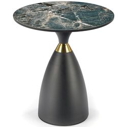 Masa pentru reviste Halmar Morena (Green Marble/Black/Gold) Thumb