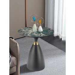 Masa pentru reviste Halmar Morena (Green Marble/Black/Gold)