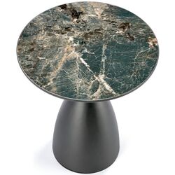 Masa pentru reviste Halmar Morena (Green Marble/Black/Gold) Thumb