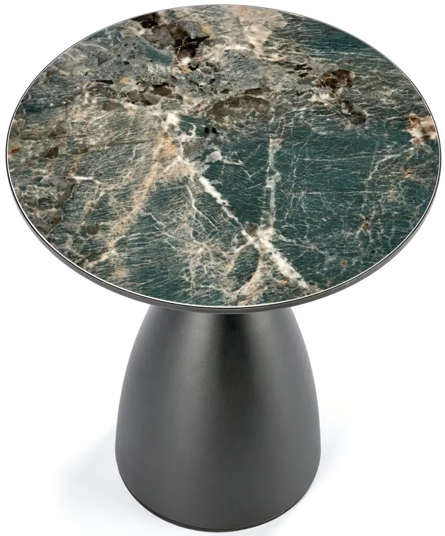 Masa pentru reviste Halmar Morena (Green Marble/Black/Gold)