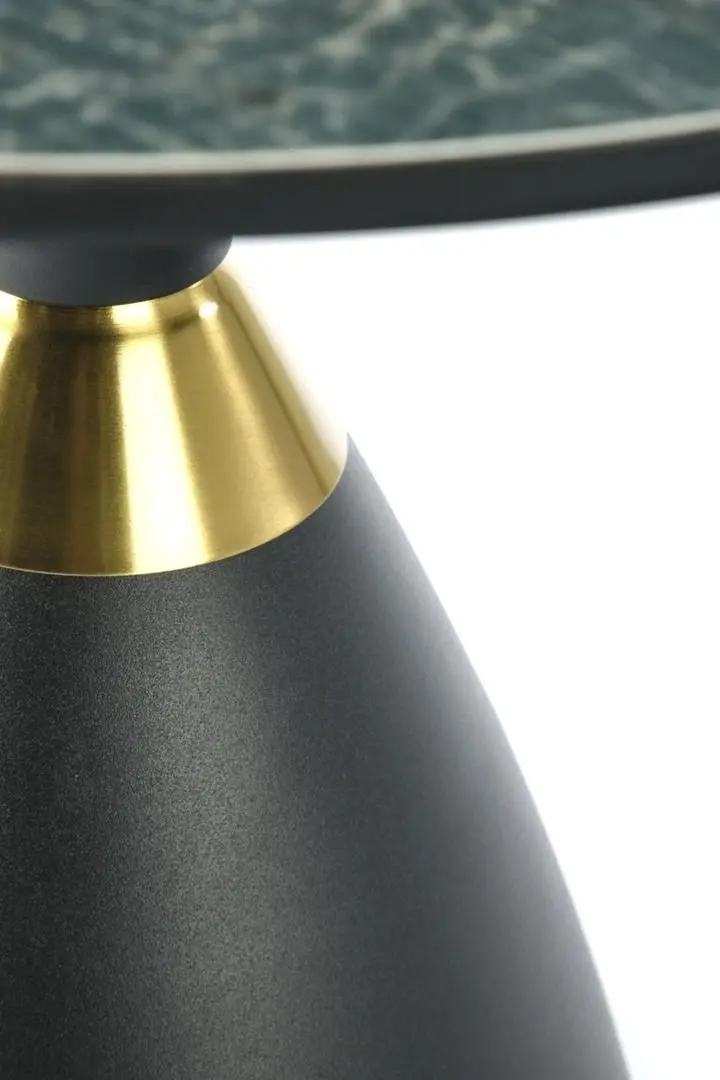 Masa pentru reviste Halmar Morena (Green Marble/Black/Gold)