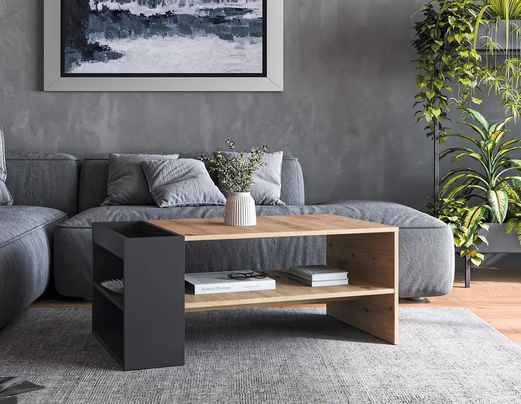 Журнальный столик Halmar Murcia (Artisan Oak/Black)