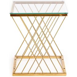 Masa pentru reviste Halmar Nancy (Gold/Transparent) Thumb