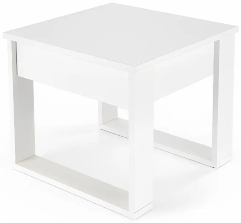 Masa pentru reviste Halmar Nea Square (White)