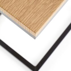 Masa pentru reviste Halmar Nisa (Golden Oak/Black) Thumb