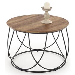 Masa pentru reviste Halmar Nubira (Nut/Black) Thumb