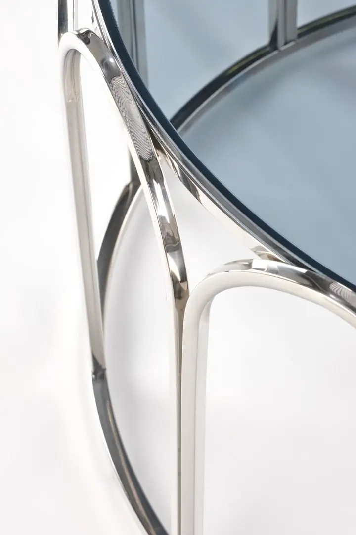 Masa pentru reviste Halmar Olivia (Chrome/Smoked)