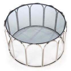 Masa pentru reviste Halmar Olivia (Chrome/Smoked) Thumb