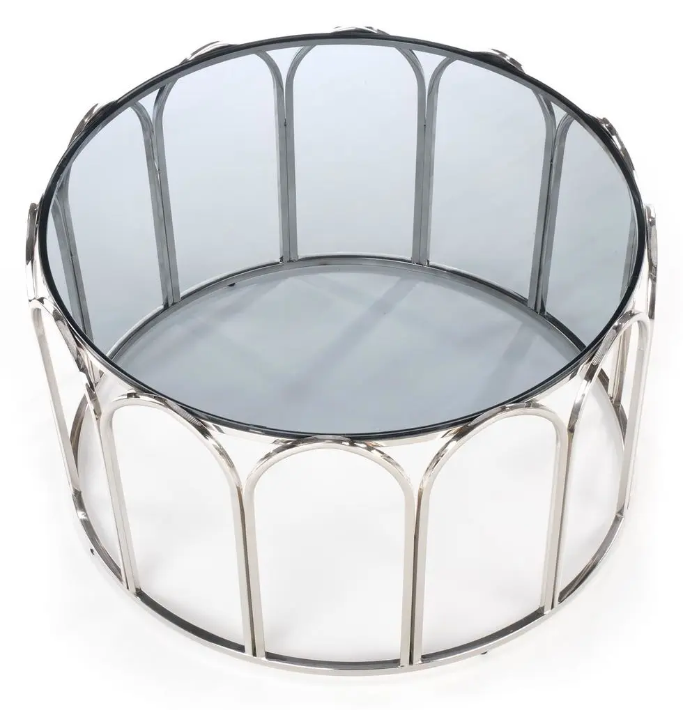 Masa pentru reviste Halmar Olivia (Chrome/Smoked)