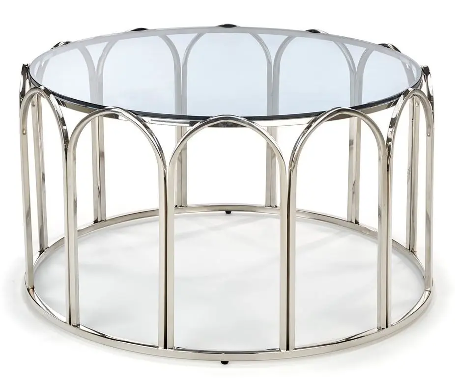 Masa pentru reviste Halmar Olivia (Chrome/Smoked)