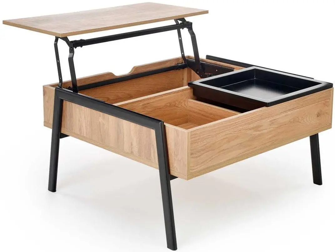 Masa pentru reviste Halmar Podium (Natural/Black)