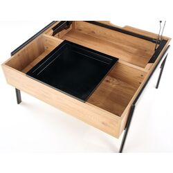 Masa pentru reviste Halmar Podium (Natural/Black) Thumb