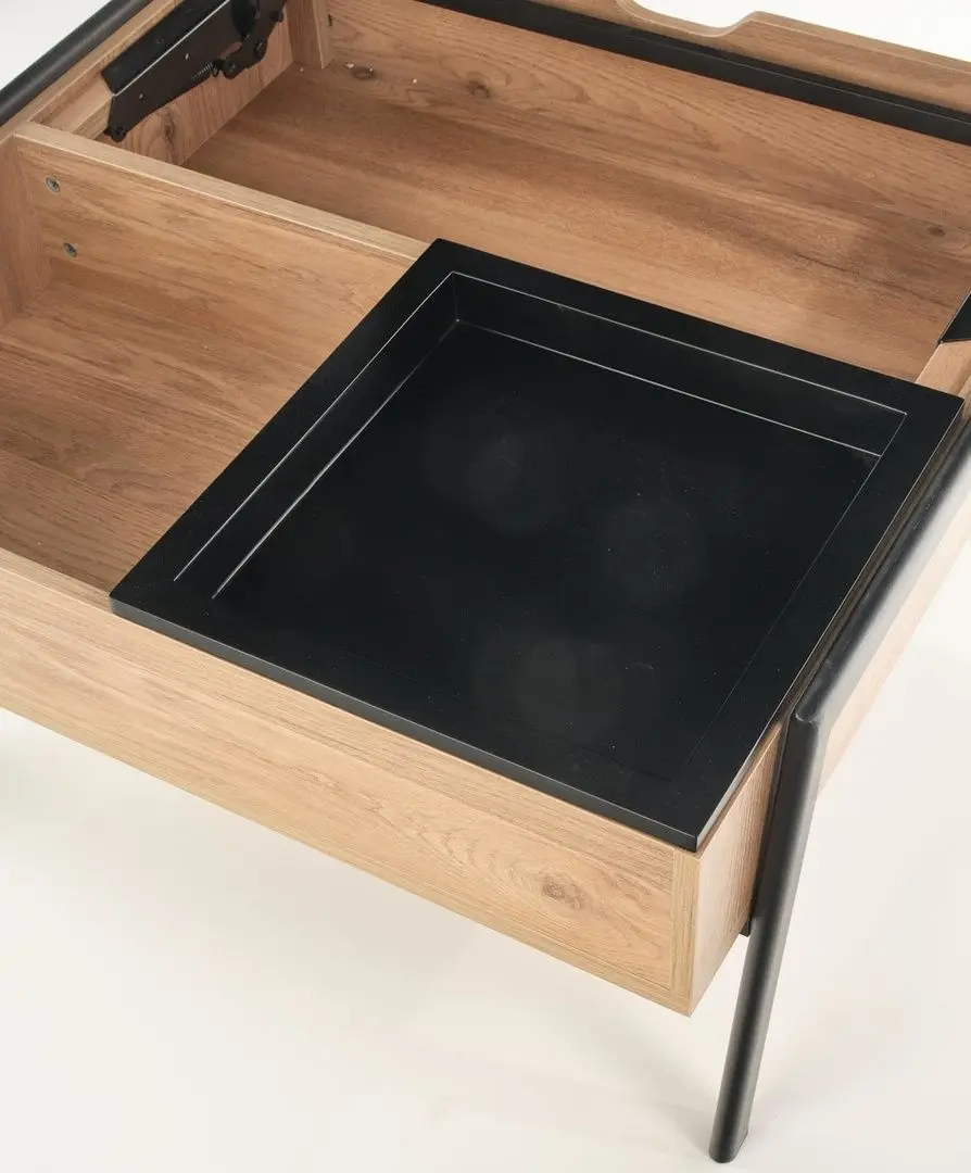 Masa pentru reviste Halmar Podium (Natural/Black)