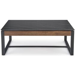 Журнальный столик Halmar Ramona (Black Marble/Walnut) Thumb