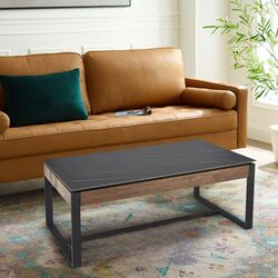 Журнальный столик Halmar Ramona (Black Marble/Walnut)