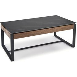 Журнальный столик Halmar Ramona (Black Marble/Walnut) Thumb