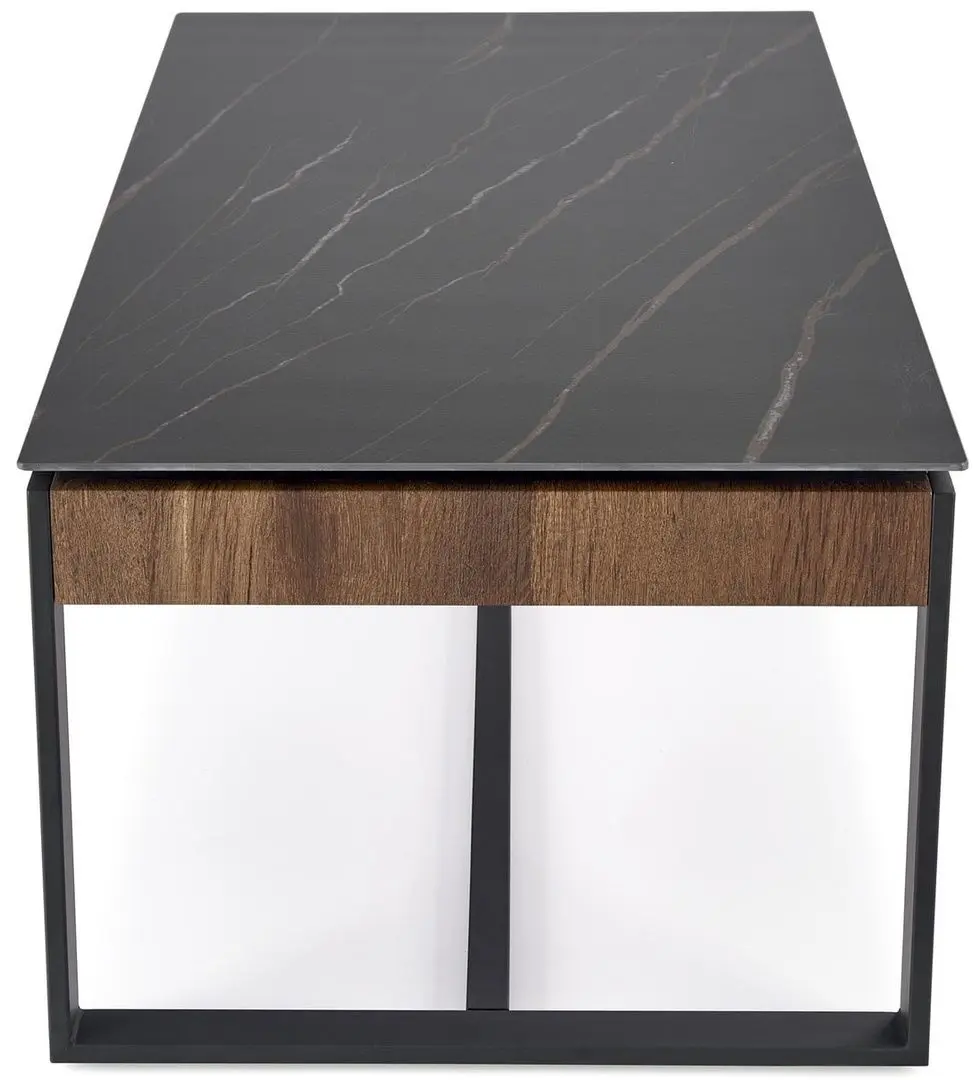 Журнальный столик Halmar Ramona (Black Marble/Walnut) - 5