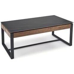 Журнальный столик Halmar Ramona (Black Marble/Walnut) Thumb