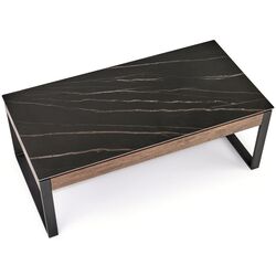 Журнальный столик Halmar Ramona (Black Marble/Walnut) Thumb
